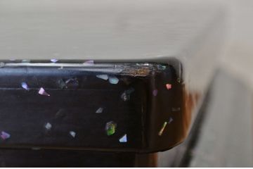 アンティーク家具　特大!木製螺鈿花台(漆器)