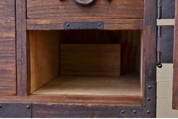 アンティーク家具　☆古民具　骨董　江戸期観音開き時代箪笥