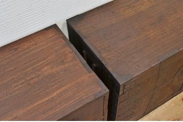アンティーク家具　☆古民具　骨董　江戸期観音開き時代箪笥