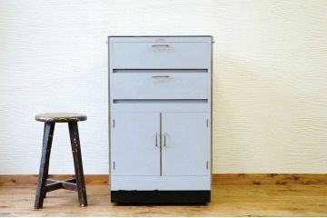 アンティーク家具　珍品!古い歯医者のデンタルキャビネット