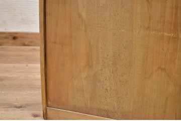 レトロ家具　古い洋品店のレトロな上蓋付き小引出し