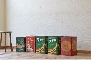 アンティーク雑貨　レトロな粉石けん一斗缶5個セット