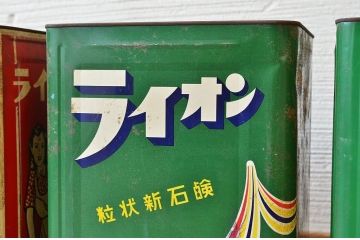 アンティーク雑貨　レトロな粉石けん一斗缶5個セット