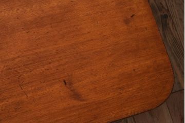 アンティーク家具　アンティーク　天板栓材一枚板　大振りなちゃぶ台