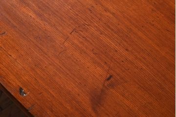 アンティーク家具　アンティーク　天板栓材一枚板　大振りなちゃぶ台