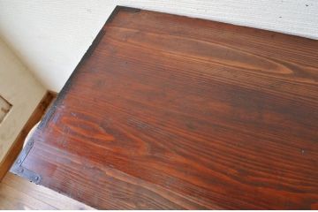 アンティーク家具　古民具　骨董　木目の素晴らしい引き出し11杯時代箪笥