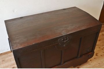 アンティーク家具　古民具　骨董　江戸時代　味の良い車長持(時代箪笥)