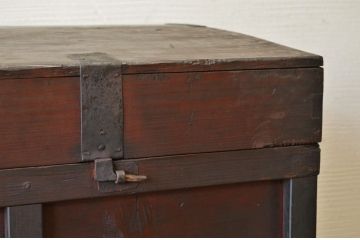 アンティーク家具　古民具　骨董　江戸時代　味の良い車長持(時代箪笥)