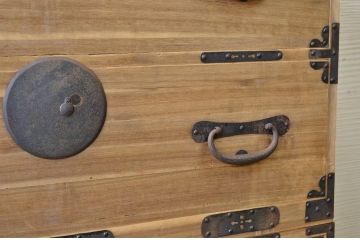 ☆古民具　骨董　極上美品!美しい二段重ね時代箪笥