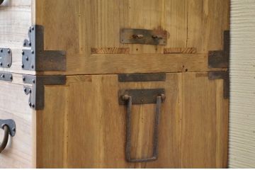 ☆古民具　骨董　極上美品!美しい二段重ね時代箪笥