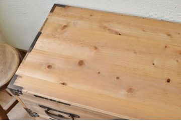 ☆古民具　骨董　極上美品!美しい二段重ね時代箪笥