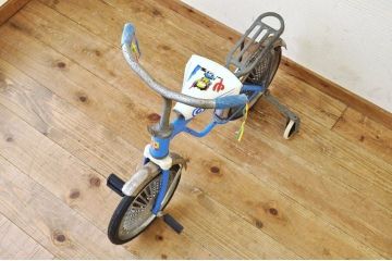 アンティーク雑貨　デッドストック品　古い子供自転車(三輪車)2