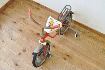アンティーク雑貨　デッドストック品　古い子供自転車(三輪車)3