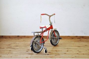 アンティーク雑貨　デッドストック品　古い子供自転車(三輪車)3