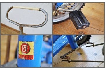 アンティーク雑貨　デッドストック品　古い子供自転車(三輪車)5