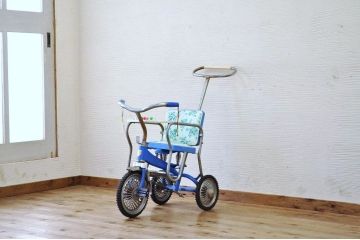 アンティーク雑貨　デッドストック品　古い子供自転車(三輪車)5