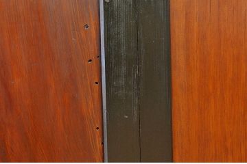 古民具・骨董　モールガラス帯戸3枚セット