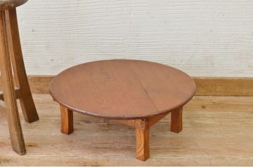 アンティーク家具　極小!丸型アンティークちゃぶ台