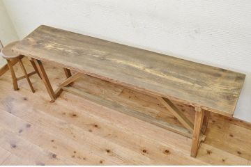 アンティーク家具　★古い木味のアンティーク作業台(テーブル)2
