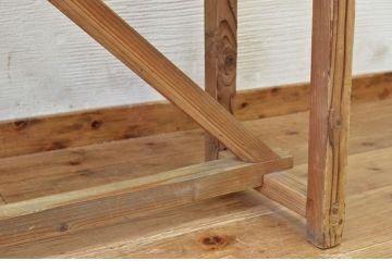 アンティーク家具　★古い木味のアンティーク作業台(テーブル)3