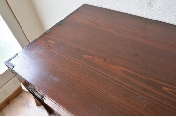 アンティーク家具　古民具　骨董　古い栗材の漆の綺麗な大振り岩谷堂箪笥