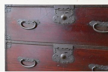 アンティーク家具　☆古民具　骨董　使い込まれた時代箪笥