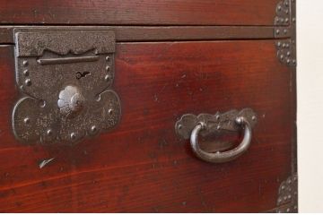アンティーク家具　☆古民具　骨董　使い込まれた時代箪笥