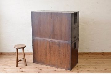 アンティーク家具　☆古民具　骨董　使い込まれた時代箪笥