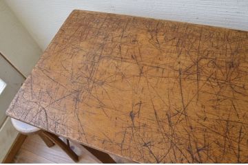 アンティーク家具　★1960〜70年代　古い工場の作業台1　(テーブル、机)
