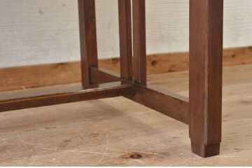 アンティーク家具　古い木のシンプルなアンティーク平机(テーブル)