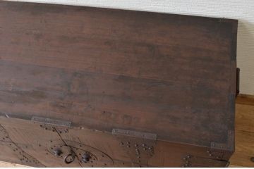 アンティーク家具　☆古民具　骨董　二段重ね観音開き時代箪笥