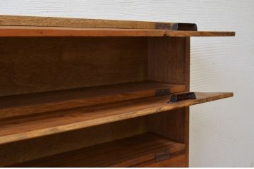アンティーク雑貨　★古材を使って製作したパタパタ収納棚1　(下駄箱)