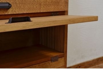 アンティーク家具　古材を使って製作したパタパタ収納棚2　(下駄箱)