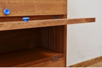 アンティーク家具　古材を使って製作したパタパタ収納棚3　(下駄箱)