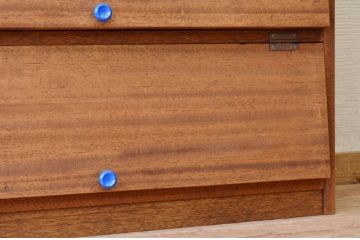 アンティーク家具　古材を使って製作したパタパタ収納棚3　(下駄箱)