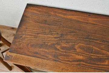 アンティーク家具　前面欅!モールガラスアンティーク収納棚