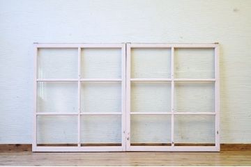 レトロ　ペイント引き戸2枚セット7