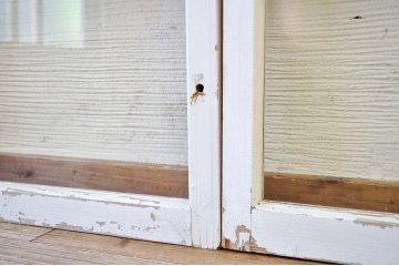 レトロ　ペイント引き戸2枚セット8(窓)