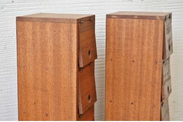 アンティーク家具　古材で製作したパタパタ収納棚2個セット
