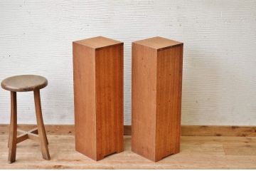 アンティーク家具　古材で製作したパタパタ収納棚2個セット