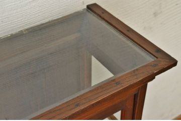 アンティーク家具　古いタバコ屋のアンティークガラスケース2