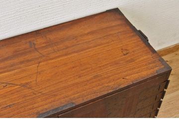 アンティーク家具　明治時代　観音開き時代箪笥ローチェスト(ローボード)