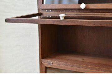 アンティーク家具　古材で作った縦型パタパタ収納棚(下駄箱)