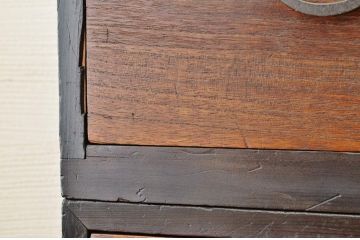 アンティーク家具　☆モダンな二段重ね時代箪笥