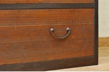 アンティーク家具　☆モダンな二段重ね時代箪笥
