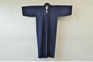 ○古い木綿着物5枚セット3　絣古布材料