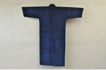 ○古い木綿着物5枚セット3　絣古布材料