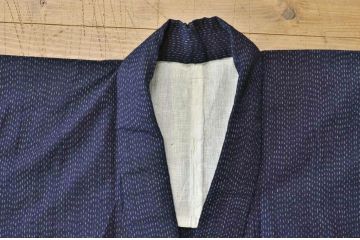 ○古い木綿着物5枚セット3　絣古布材料