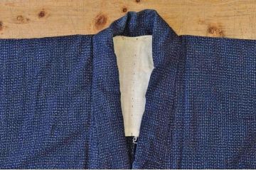 ○古い木綿着物5枚セット3　絣古布材料