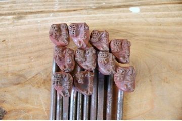 アンティーク雑貨　珍品希少!古い和菓子屋の焼印まとめて1